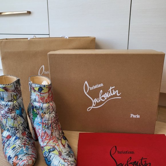 Christian Louboutin Moulamax 85 Paillette Loubietag - Picture 5 of 5